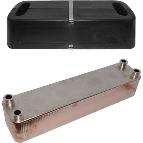 Sonderangebot SWEP Plattenwärmetauscher gedämmt, 4x1'' AG bis 40m2 Kollektorfläche
