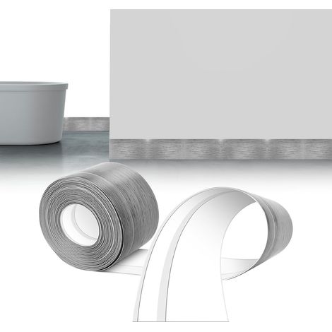 Plinthe Souple Autoadhésive Gris Bois Plinthe Adhesive 30x30mm 6m  Plinthe Autocollante Ruban, Flexible Moulure Murale Plinthe Pliable PVC Souple pour Revêtement de Sol, Montage Facile (1/5)