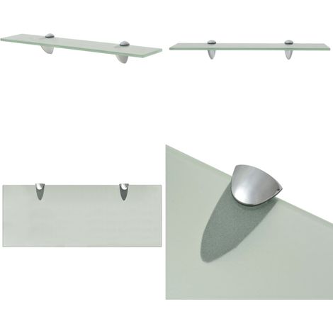 Estante flotante de cristal 50x20 cm 8 mm - Estante de pared - Estante de baño