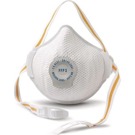 Masque jetable FFP3NRD avec soupape série Air Plus 3505 (boite de 5 pieces) - Moldex (1/2)