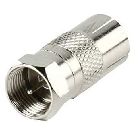 Adaptateur antenne type F Male vers coaxial femelle – Connecteur 9.5 mm – Pour installations fiables – Câble courant faible