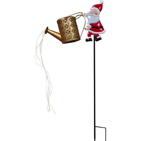 Luminaire Solaire Santa Claus - 30 Pouces - Pour Chemin Jardin Terrasse Pelouse - Décoration Extérieure Noël - Lot de 1 (1/4)