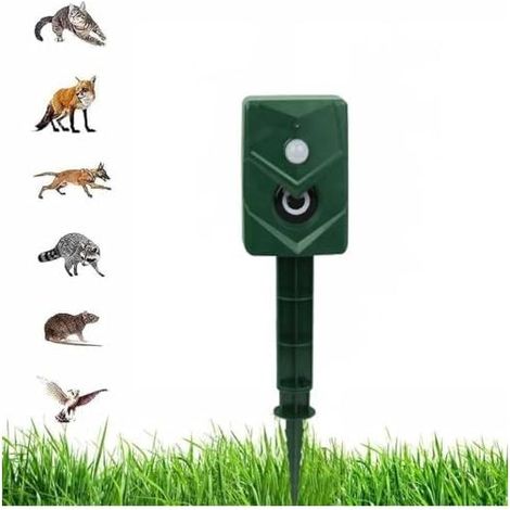 Batteriebetriebenes Katzenabwehrgerät mit wasserdichtem PIR-Sensor für Garten und Garage - (1/5)