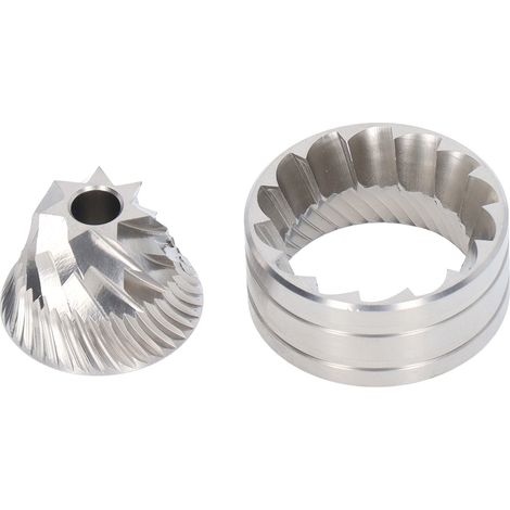 Disque de Broyage pour Moulin à Café 420 en Acier Inoxydable, Noyau de Meulage pour Grains de Café, Kit Étoile à Sept Branches Cônique (1/5)