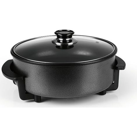 Electric Pizza Pan with Glass Lid Multi-Function Pan Diameter 30 cm 1500 W (1/5)