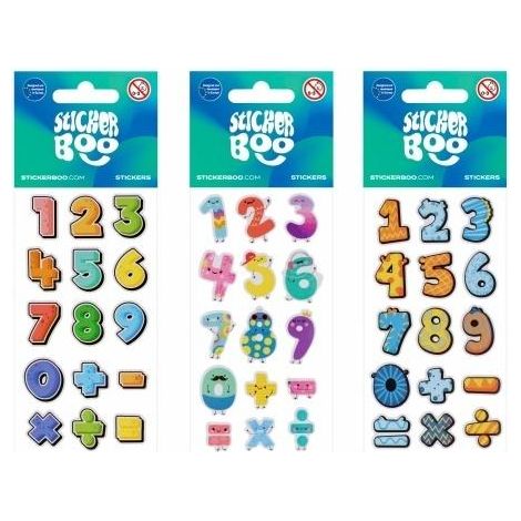 Sticker BOO Zahlenmix