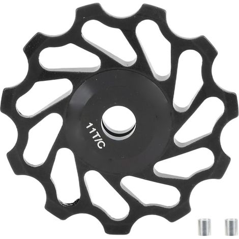 Dérailleur arrière VTT RISK 11T Galet de renvoi Jockey Roue Guide Tension avec roulement Noir (1/5)