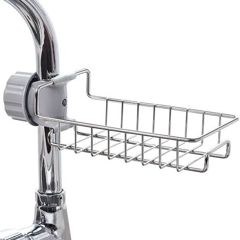 Porte Savon pour Etagere Douche - INOX Support Shampoing Douche sans Perçage pour Tringle 15-20mm (1/5)