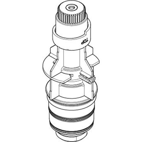 DORNBRACHT cartucho termostático con unidad de regulación PIEZAS DE REPUESTO 90150200101 D. 51 x 139 mm, 40 l/min., 9015020010190