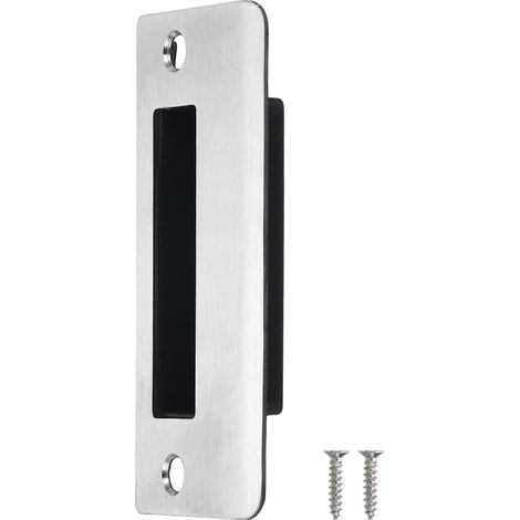 Plaque de Gâche de Porte 90x40mm Acier Inoxydable 201 Argent (1/5)