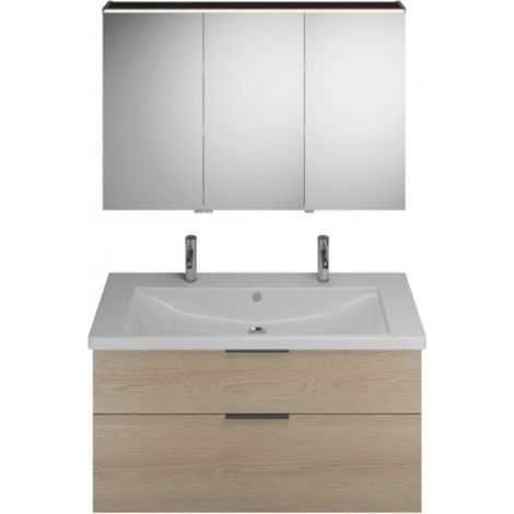 burgbad Eqio Set, bestehend aus Spiegelschrank Version links, (1/2)