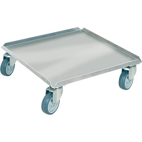 BRB Logistikroller für Behälter/Spülkörbe 500x500 mm, Edelstahl, rostfrei (1/3)