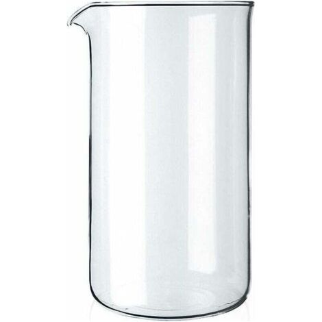 Replacement piston glass 8 cups, XU, Transparent, 1 liter - diameter 10 cm,, superior quality product, durable and reliable, selected materials, complies with standards - (1/4)