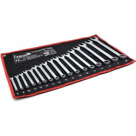 Jeu de 17 clés mixtes, 8-32 mm, CRV-CS (satiné) (6) (1/5)