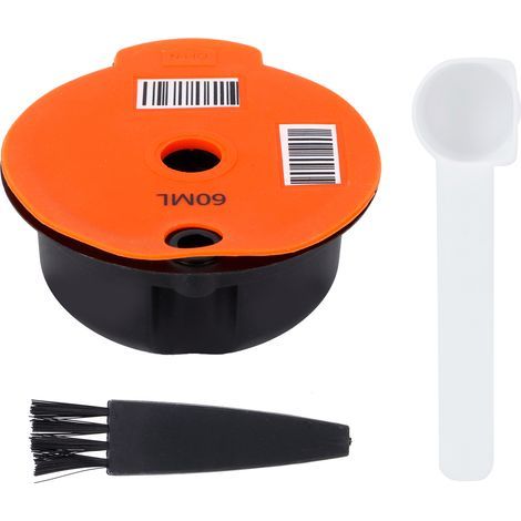 Mumusuki Cafe Filter Cup, Reutilizable Coffee Capsule Filter Cup with Spoon and Brush Coffee Accessories (1) (1/5)