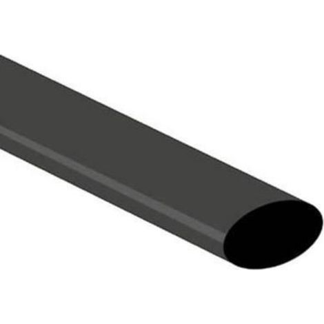 Gaine Thermoretractable - Rapport 2:1 - Diamètre Rétréci 6.35 mm - Diamètre Non Rétréci 12.7 mm - Noir - Longueur 1 m