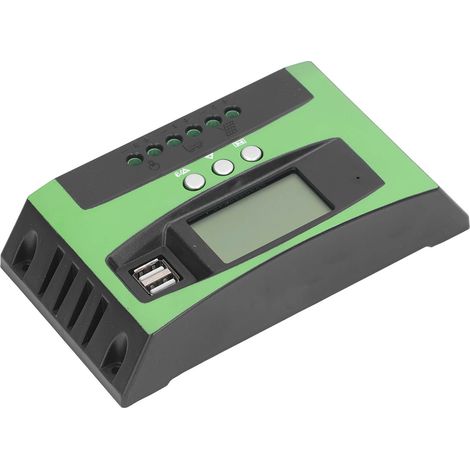 Contrôleur de charge solaire avec écran LCD pour panneaux photovoltaïques, régulateur intelligent 12 V/24 V, 100 A (1/5)