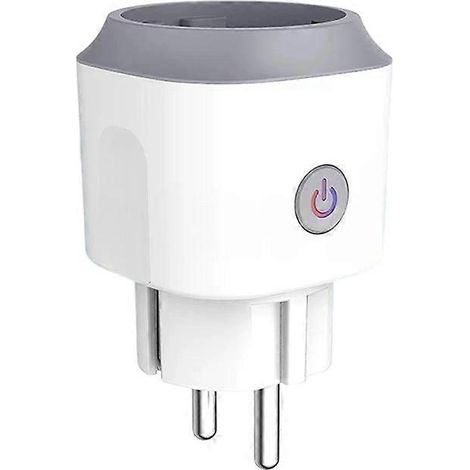 Prise connectée Tuya Zigbee 20 A avec minuterie, contrôle de la consommation et commande vocale pour Alexa, Google Assistant et Alice (prise européenne). (1/5)