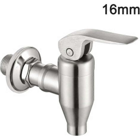 Ersatzhahn für Getränkespender aus Edelstahl (16 mm)