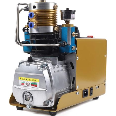 Hochdruckluftpumpe, 2800rpm Tauchkompressor, Automatischer Luftkompressor, 30 Mpa Hochdruckluftpumpe, für Feuerwehr und Tauchen, Elektrische Hochdruckanlagen