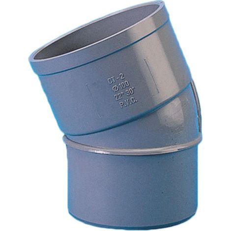Coude PVC 22º30 mâle-femelle ø 100mm - jardiboutique