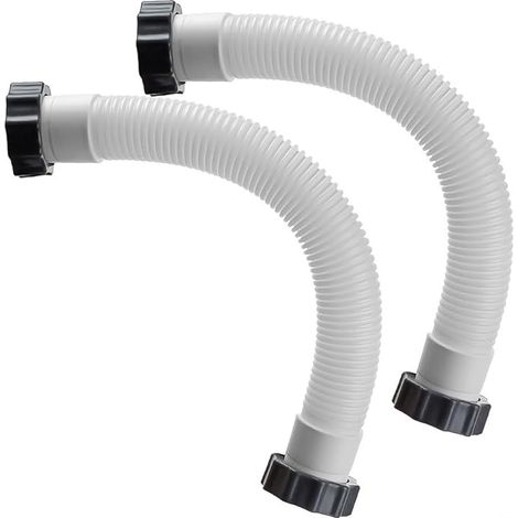 Lot de 2 tuyaux de rechange pour pompe de filtre de piscine de 38 mm, accessoire de tuyau d'interconnexion pour pompe à filtre pour Intex (1/5)