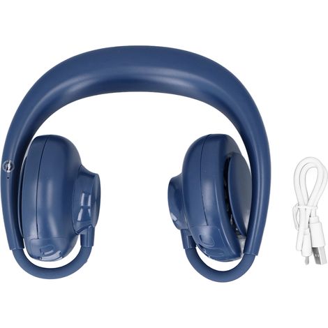 Ventilateur De Cou Portable - Sans Pale - 3 Vitesses - Batterie Rechargeable Usb 1800 Mah - Bleu - 1 Pièce (1/5)