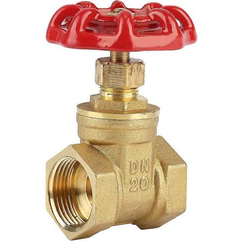 Vanne à guillotine en laiton DN20, vanne rotative BSPP G3/4, pression 232 PSI, pour eau, huile et gaz (1/4)