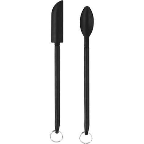 Spatule En Silicone - Télescopique Réglable - Résistante À La Chaleur - Pour Bocaux Jars Bouteilles Cuisine Et Cosmétique - 1 Pièce (1/5)