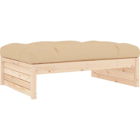 Maison Exclusive - Gartenhocker 120x80 cm Massivholz Kiefer (1/5)