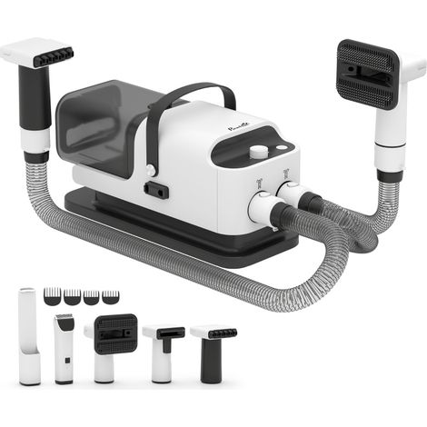 Machine de toilettage pour chien avec aspirateur 5 en 1, 600 W, blanche (1/5)
