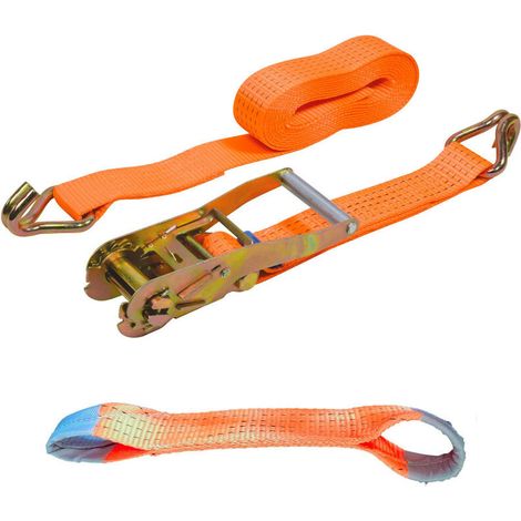 Sangle d'arrimage voiture 3 pièces 2,5tonnes - 3,5m x 50mm (1/2)