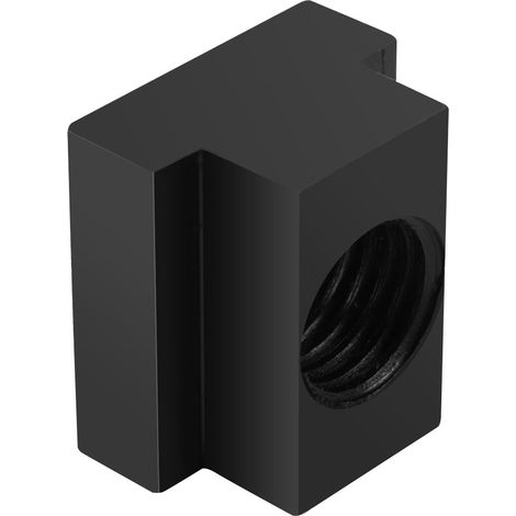 5 écrous en T à filetage M16, finition noire oxydée, pour rainures en T de tables de machines-outils, lot de 5 pièces (1/5)
