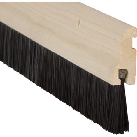 Wood Stormguard Draught Excluder Premium Bottom Door Seal Strip Paintable 914mm (1/3)