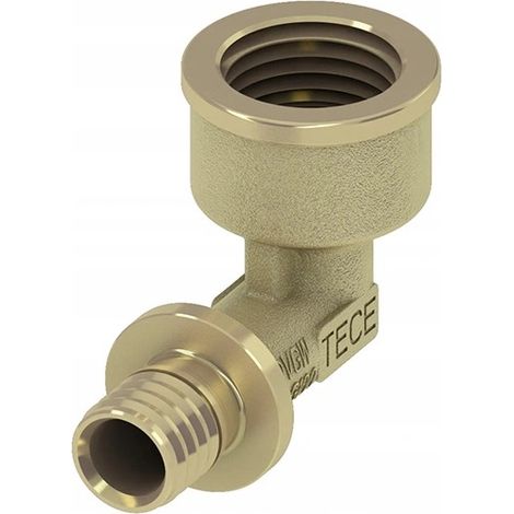 TECE Flex Bogen mit IG 16x1/2" Messing DVGW Fittings (1/4)