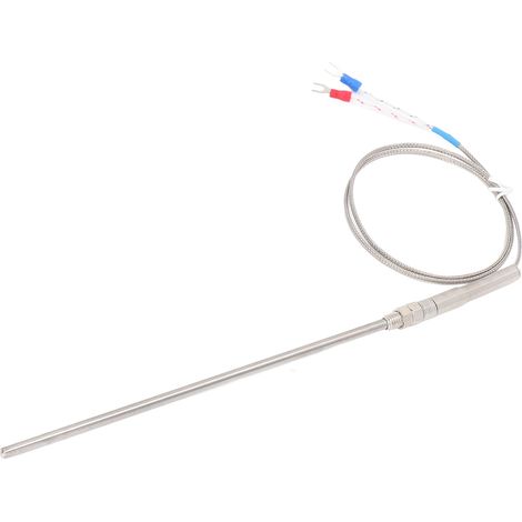 Thermoelement vom Typ K, 200 mm Sonde, schnelle Ansprechzeit, großer Messbereich, Temperatursensor, 2 m / 78,7 Zoll. (1/5)
