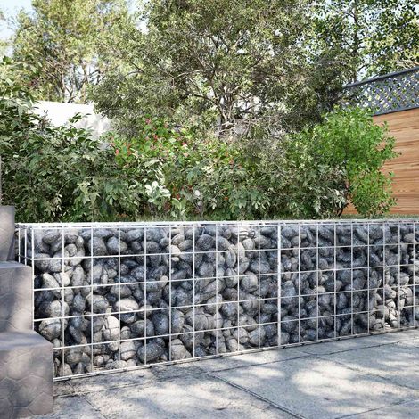vidaXL Gabione con Filo da 3,5 mm e Rete da 10x10 cm 50x50x50 cm (1/5)