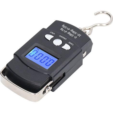 Balance électronique de pêche 50kg avec écran LCD et ruban à mesurer intégré (1/5)