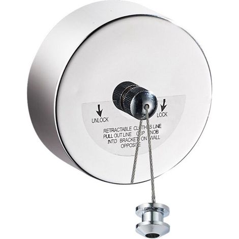 Acier Inoxydable Rétractable Corde à Linge Rétractable Étendoir à Vetements Extensible 3,8m Séchoir à Linge Rétractable Intérieur Extensible Étendoir à Linge pour Hôtel,Salle de Bains,Balcon (1/5)