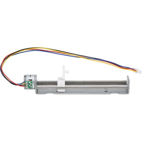 Zweiphasiger 4-Draht-Linearschrittmotor mit Spindelwagen, Steuerspannung 4,9 V, Schrittwinkel 18° (1/5)