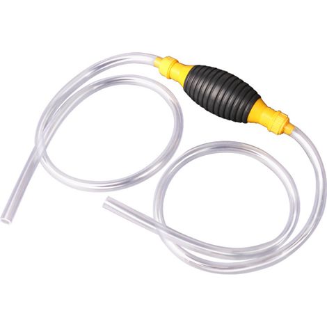 Pompe à main à siphon, pompe de transfert de carburant de voiture manuelle à haut débit portable avec tuyau de siphon de 9,8 pieds pour essence, diesel, huile, eau liquide.