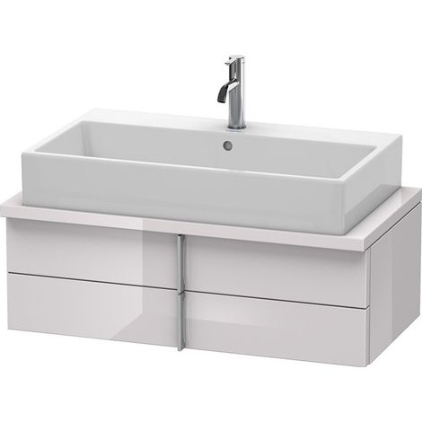 VERO mobile consolle basso 285x900x448mm bianco lilla lucido
