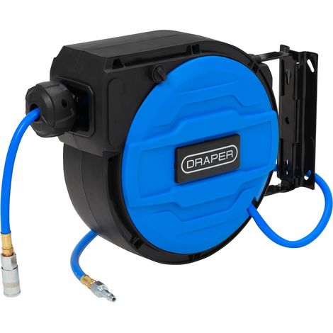 Draper 29662 Retractable Air Hose Reel, 1/4"", 12m