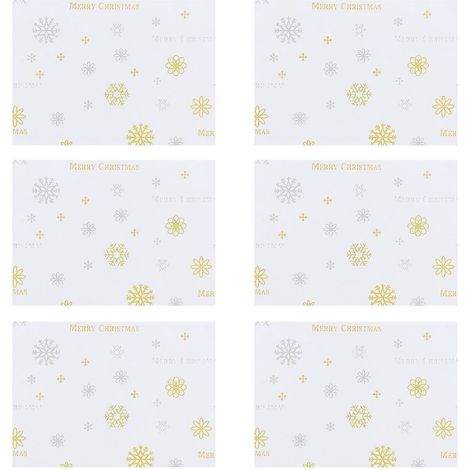 1000 Stück 1 Set Nougat-Verpackungen mit Weihnachtsmotiven, Snack-Aufbewahrungsbeutel (Weiß)-12.5x9x0.1cm-White (1/3)