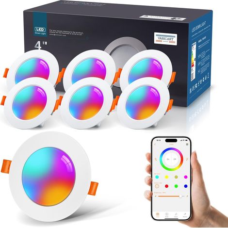 Spot LED Encastrable Couleur Connecté, Spot Plafond Lot 6 (1/5)