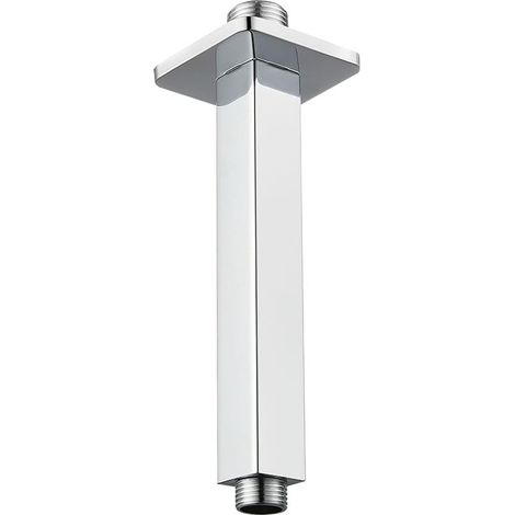 Bras de douche, tube de douche fixe à montage au plafond, bras de remplacement droit, raccord universel 1/2" NPT (20 cm) (1/5)