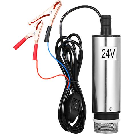 Ej.Life Tauchpumpe, 24 V, 51 mm, Edelstahl, Transferpumpe für Wasser, Öl, Diesel, Kraftstoff, für Auto, Öl, Flüssigdiesel, Kraftstoff, Wasserpumpe, Transferpumpe (1/5)