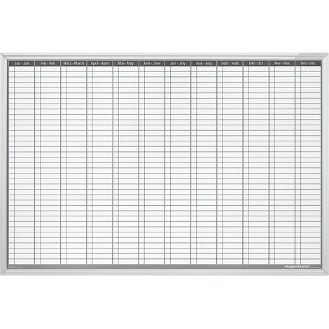 magnetoplan® Planning annuel - permanent - l x h 1200 x 900 mm (1/2)