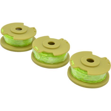 Bobine de ligne de coupe de rechange, 3 pièces, adaptée aux pièces de ficelle Ryobi 0,08 pouces 18V 24V 40V (1/5)