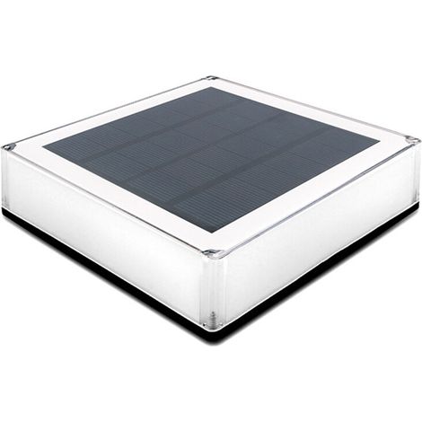 Farola solar LED de alto brillo, impermeable y segura para uso exterior (patio, jardín), tres temperaturas de color: 3000K, 4000K y 6000K -Crezuo